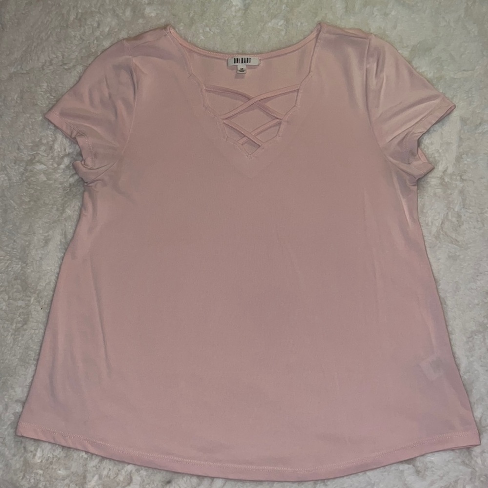 Baby Pink Short Sleeved Dress Shirt